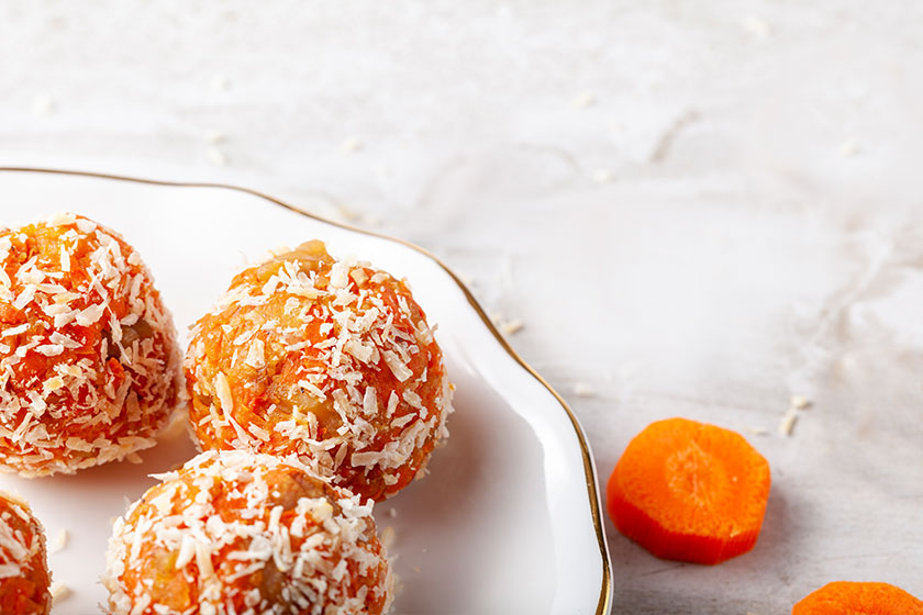 Microbiotic Carrot Cake Bites