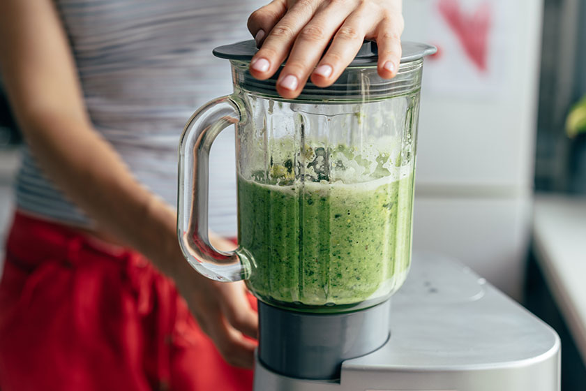 Raspberry Blackberry Banana and Greens Smoothie