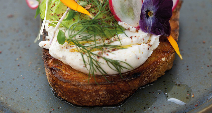 Garlicky Whipped Ricotta and Avocado Toast