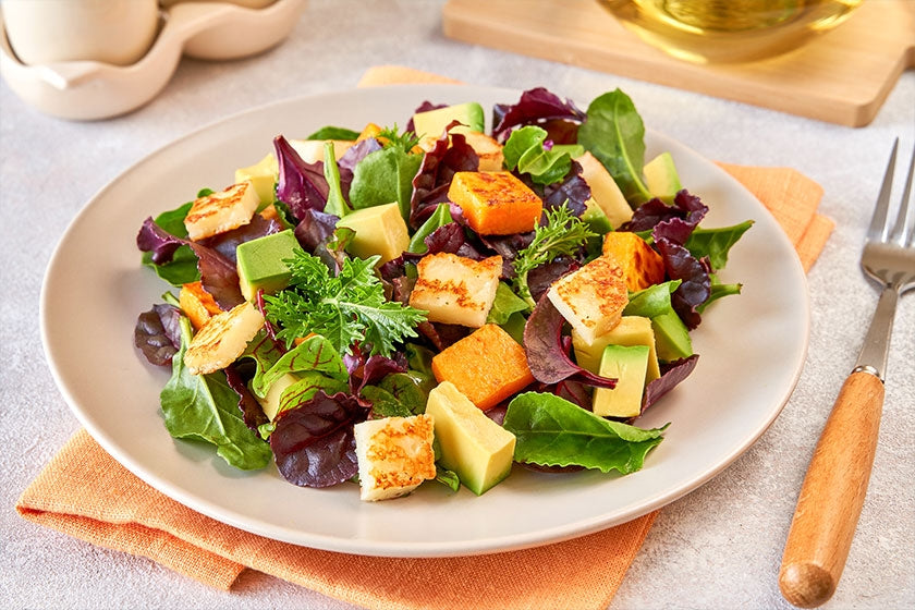 Halloumi Avocado and Lime Salad