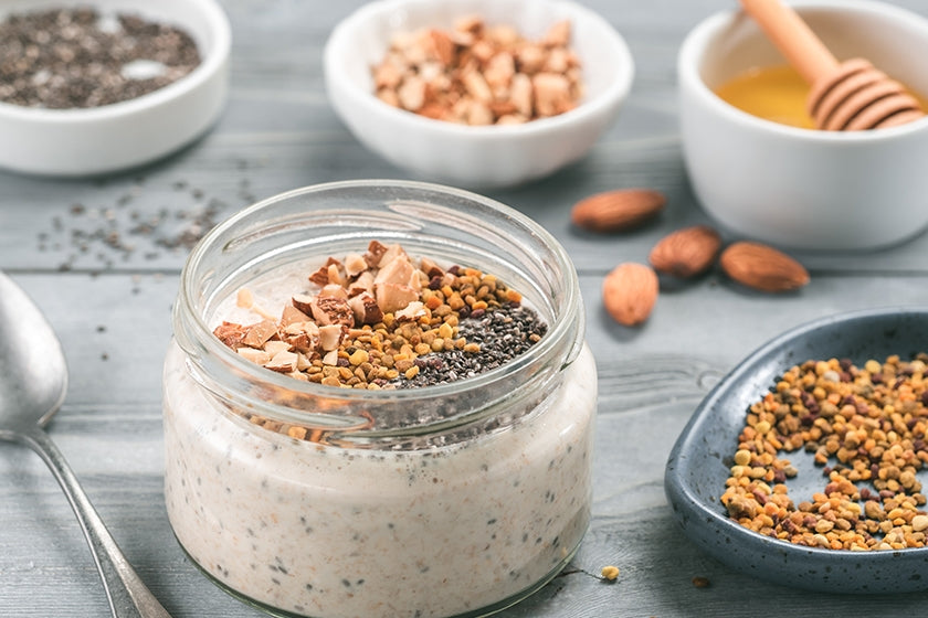 Overnight Oats with Honey & Chia