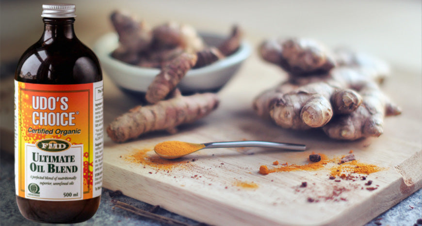 Ginger, Turmeric and UDO's Choice Oil Dressing