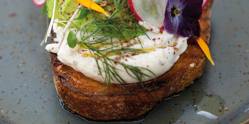 Garlicky Whipped Ricotta and Avocado Toast