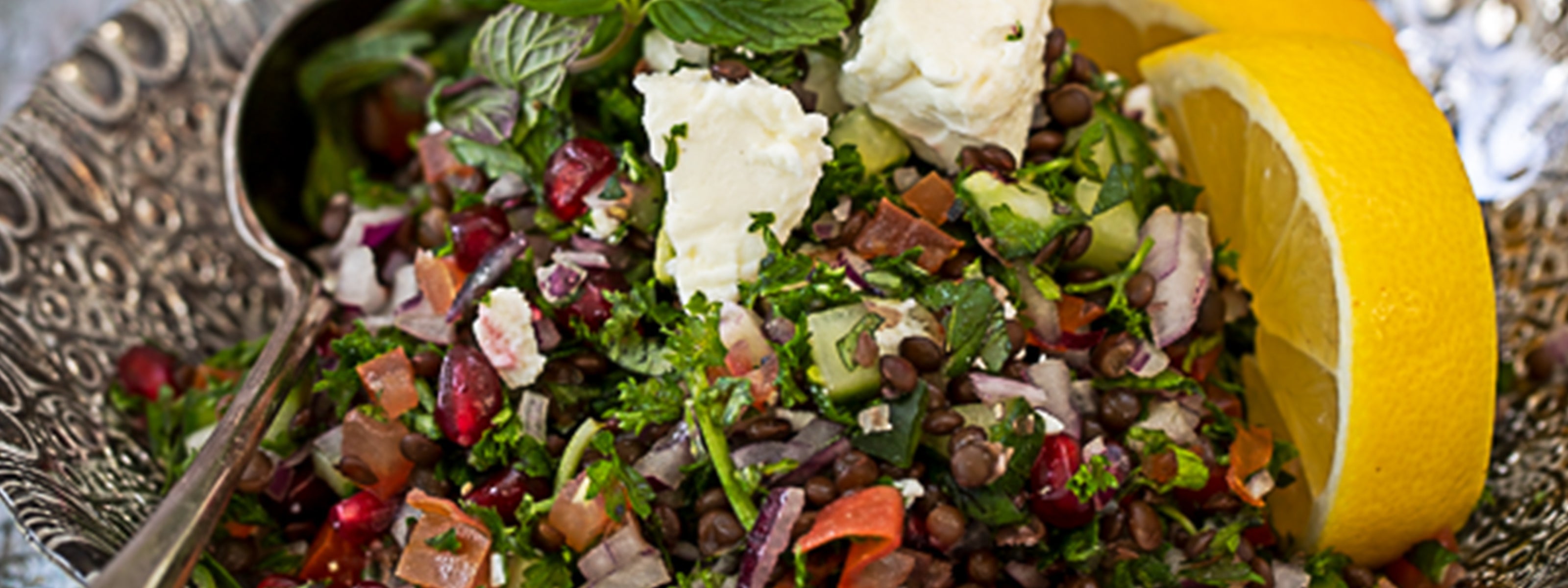 LENTIL TABBOULEH WITH FETA