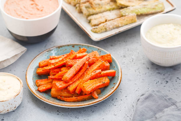 Vegan  Mayonnaise and Carrot fries