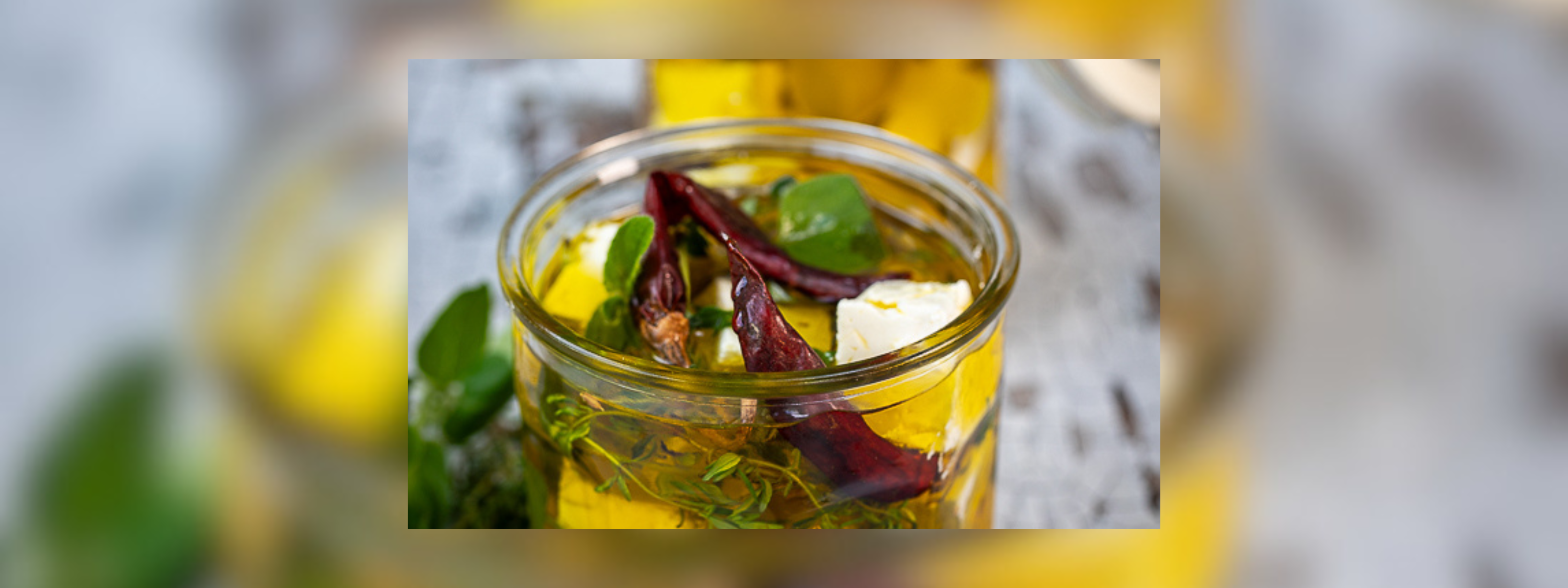 Marinated Feta with Fresh Thyme & Oregano