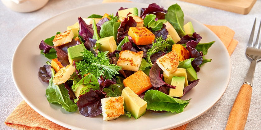 Halloumi Avocado and Lime Salad