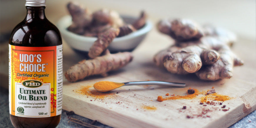 Ginger, Turmeric and UDO's Choice Oil Dressing